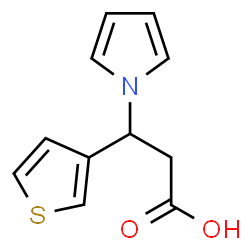 3-(1H-Pyrrol-1-yl)-3-(3-thienyl)propanoic acid结构式