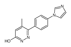 3-(4-imidazol-1-ylphenyl)-4-methyl-1H-pyridazin-6-one结构式