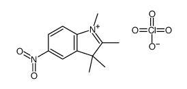 1,2,3,3-tetramethyl-5-nitroindol-1-ium,perchlorate结构式