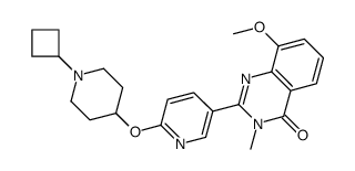 4(3H)-Quinazolinone,2-[6-[(1-cyclobutyl-4-piperidinyl)oxy]-3-pyridinyl]-8-methoxy-3-methyl-结构式
