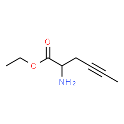 4-Hexynoic acid,2-amino-,ethyl ester结构式