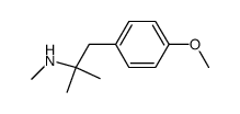 [2-(4-methoxy-phenyl)-1,1-dimethyl-ethyl]-methyl-amine Structure