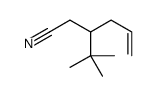 3-tert-butylhex-5-enenitrile结构式
