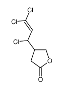 4-(1,3,3-trichloroprop-2-enyl)oxolan-2-one Structure