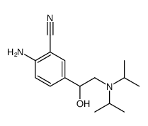 2-amino-5-[2-[di(propan-2-yl)amino]-1-hydroxyethyl]benzonitrile结构式