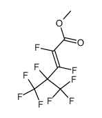 (E)-2,3,4,5,5,5-Hexafluoro-4-trifluoromethyl-pent-2-enoic acid methyl ester结构式