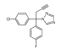 1-[1-(4-chlorophenyl)-1-(4-fluorophenyl)but-3-ynyl]-1,2,4-triazole Structure