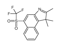 1,1,2-trimethyl-5-(trifluoromethylsulfonyl)benzo[e]indole结构式