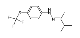 methyl isopropyl ketone p-trifluoromethylthiophenylhydrazone Structure