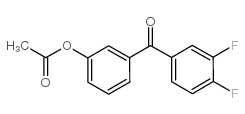 3-ACETOXY-3',4'-DIFLUOROBENZOPHENONE structure