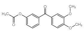 3-ACETOXY-3',4'-DIMETHOXYBENZOPHENONE结构式