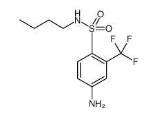 Benzenesulfonamide, 4-amino-N-butyl-2-(trifluoromethyl) Structure
