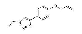 1-ethyl-4-(4-prop-2-enoxyphenyl)triazole Structure