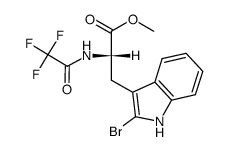 α-N-(trifluoroacetyl)-2-bromo-L-tryptophan methyl ester Structure