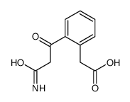 2-[2-(3-amino-3-oxopropanoyl)phenyl]acetic acid Structure