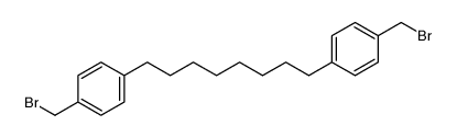 1-(bromomethyl)-4-[8-[4-(bromomethyl)phenyl]octyl]benzene结构式