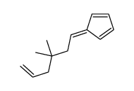 5-(3,3-dimethylhex-5-enylidene)cyclopenta-1,3-diene Structure