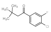 4'-CHLORO-3,3-DIMETHYL-3'-FLUOROBUTYROPHENONE结构式