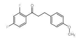 2',4'-DIFLUORO-3-(4-METHOXYPHENYL)PROPIOPHENONE structure