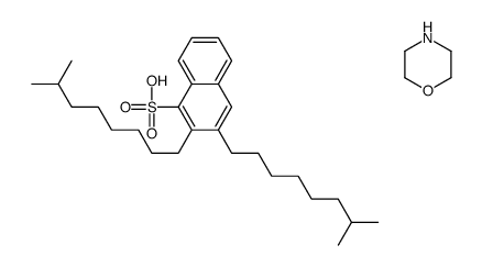 Naphthalenesulfonic acid, diisononyl-, compd. with morpholine (1:1)结构式