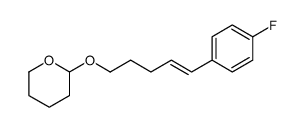 2-[5-(4-fluorophenyl)pent-4-enoxy]oxane结构式
