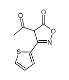 4-acetyl-3-thiophen-2-yl-2H-isoxazol-5-one Structure