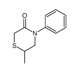 6-methyl-4-phenylthiomorpholin-3-one结构式