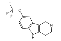 8-(trifluoromethoxy)-2,3,4,5-tetrahydro-1H-pyrido[4,3-b]indole Structure