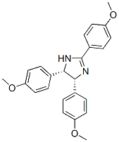 CIS-2,4,5-TRIS(4-METHOXYPHENYL)IMIDAZOLINE结构式