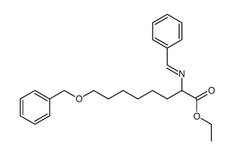 8-Benzyloxy-2-{[1-phenyl-meth-(E)-ylidene]-amino}-octanoic acid ethyl ester Structure