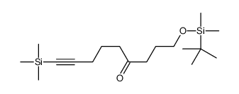 1-[tert-butyl(dimethyl)silyl]oxy-9-trimethylsilylnon-8-yn-4-one Structure