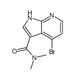 4-bromo-N,N-dimethyl-1H-pyrrolo[2,3-b]pyridine-3-carboxamide Structure