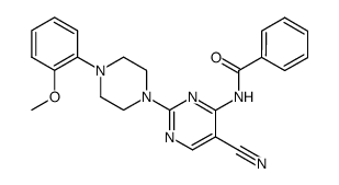 N-{5-Cyano-2-[4-(2-methoxy-phenyl)-piperazin-1-yl]-pyrimidin-4-yl}-benzamide结构式