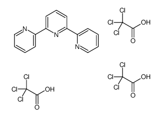 2,6-dipyridin-2-ylpyridine,2,2,2-trichloroacetic acid结构式