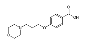 4-(3-morpholin-4-yl-propoxy)-benzoic acid结构式