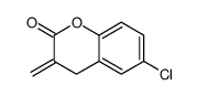 6-chloro-3-methylidene-4H-chromen-2-one结构式