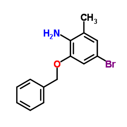 2-(Benzyloxy)-4-bromo-6-methylaniline结构式