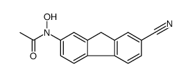 N-(7-cyano-9H-fluoren-2-yl)-N-hydroxyacetamide结构式