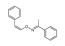 cis-O-(β-Phenylvinyl)acetophenone oxime结构式