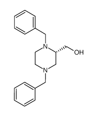 (S)-1,4-dibenzyl-2-hydroxypiperazine结构式