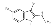 3,5-二溴-2-肼基-1H-吲哚结构式