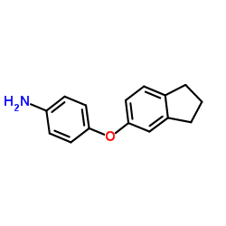 4-(2,3-Dihydro-1H-inden-5-yloxy)aniline结构式