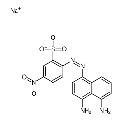 sodium 2-[(4,5-diamino-1-naphthyl)azo]-5-nitrobenzenesulphonate Structure