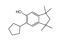 6-cyclopentyl-1,1,3,3-tetramethylindan-5-ol structure