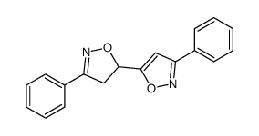 3-phenyl-5-(3-phenyl-4,5-dihydro-1,2-oxazol-5-yl)-1,2-oxazole结构式