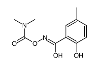[(2-hydroxy-5-methylbenzoyl)amino] N,N-dimethylcarbamate结构式