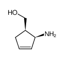 (+/-)-cis-2-amino-3-cyclopentenylmethanol结构式