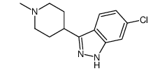 1H-INDAZOLE, 6-CHLORO-3-(1-METHYL-4-PIPERIDINYL)- Structure