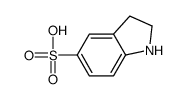 2,3-dihydro-1H-indole-5-sulfonic acid结构式