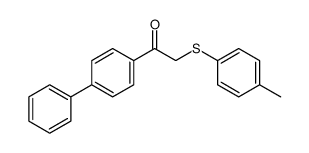 4'-phenyl-2-(p-tolylthio)acetophenone Structure